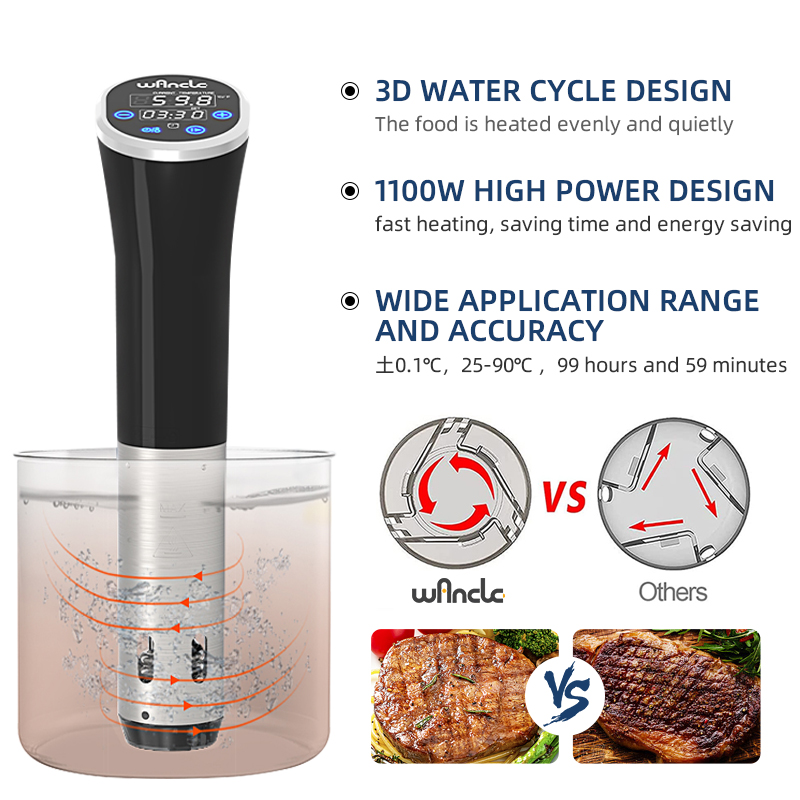 Wancle 1100W Sous Vide Cooker  - đánh giá và giá Sous Vide Immersion