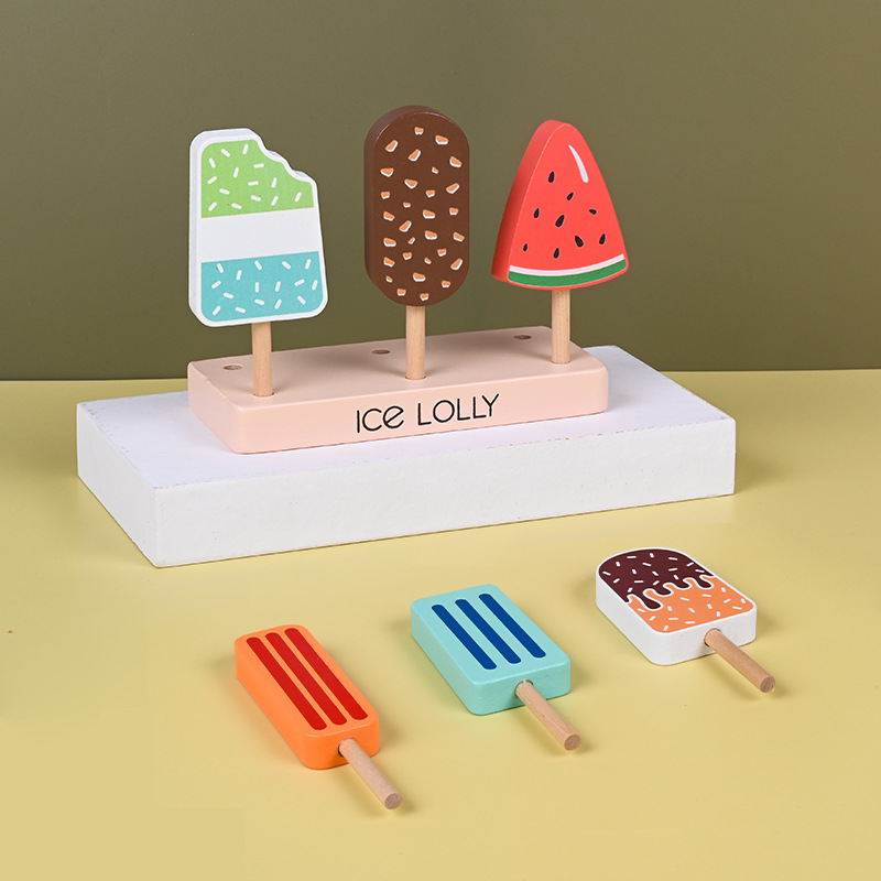 Wooden Montessori Ice Cream To - đánh giá và giá Kitchen Appliances Kids