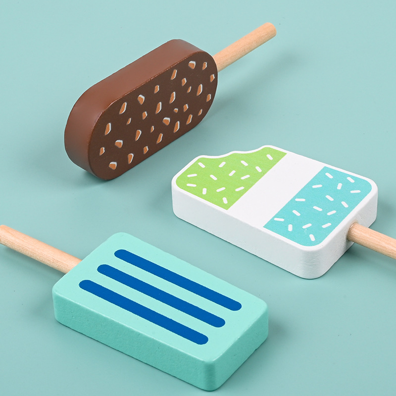 Wooden Montessori Ice Cream To - đánh giá và giá Kitchen Appliances Kids