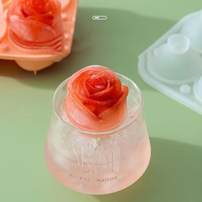 3D Rose Ice Molds 4 Holes Ice  - đánh giá và giá Kitchen Appliances And Utensils