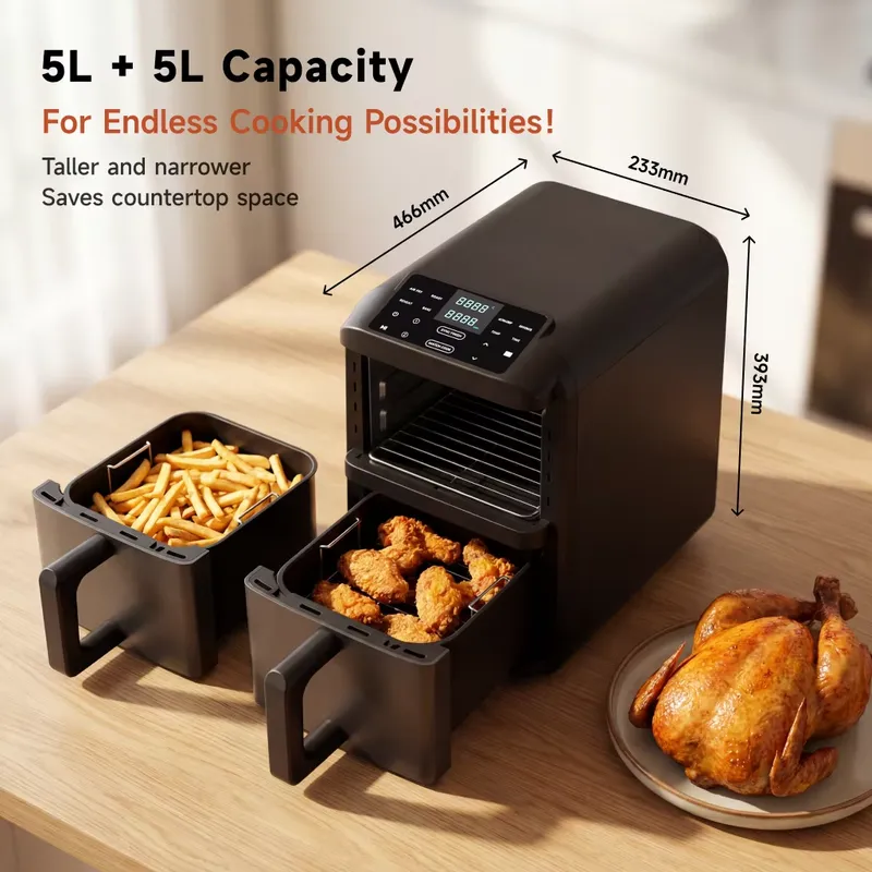 For Double Boiler 5L+5L 10L To - đánh giá và giá Air Fryer 5L Digital