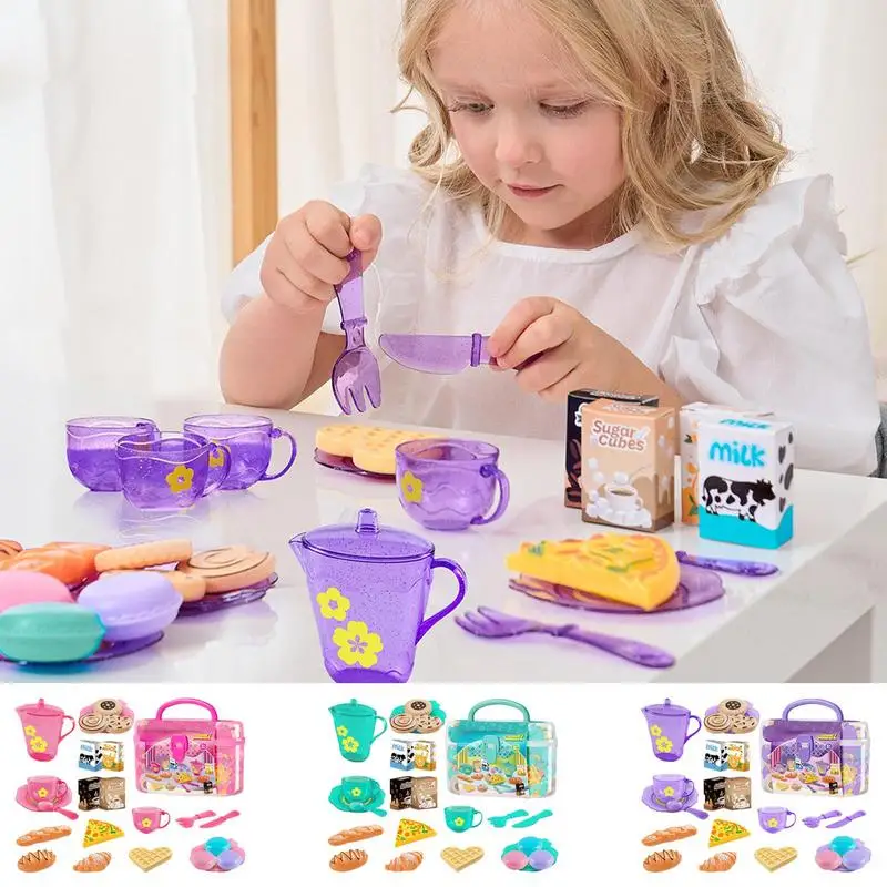 Toy Tea Set For Little Girls T - đánh giá và giá Kitchen Appliances Kids