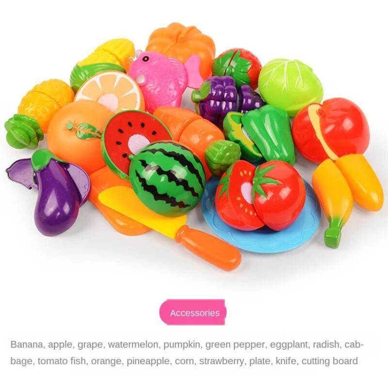 Cutting Play Food Set For Kids - đánh giá và giá Kitchen Appliances Kids