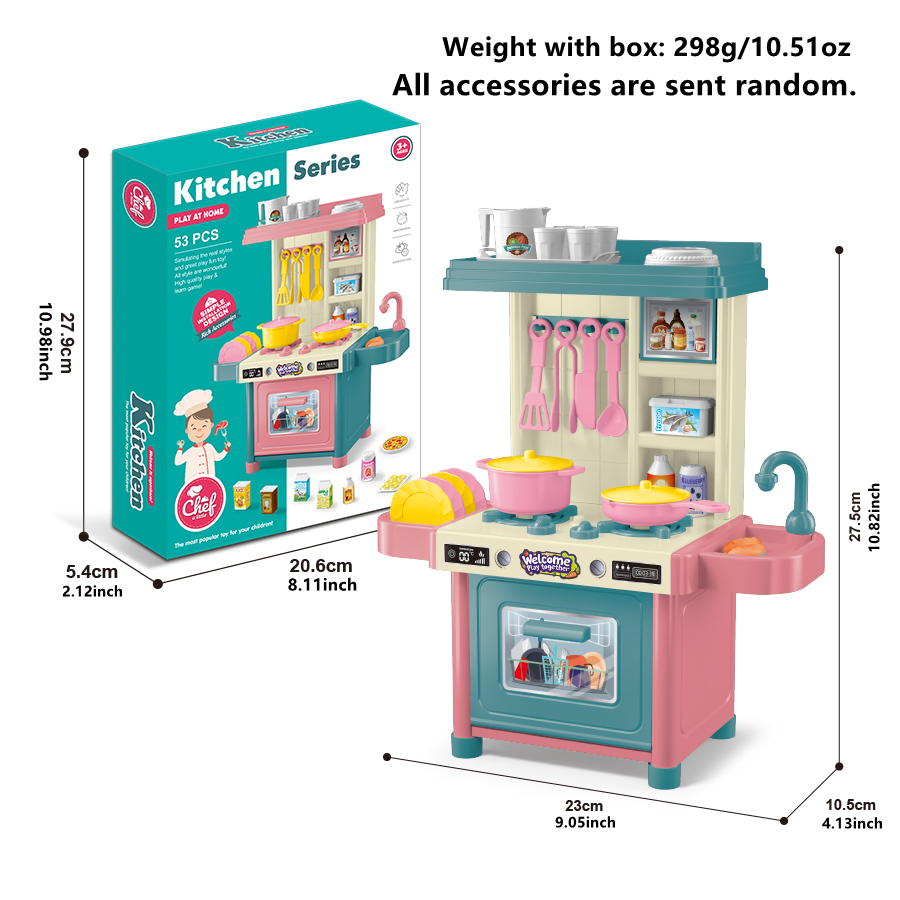 mini 53PCS Pretend Play Kitche - đánh giá và giá Kitchen Appliances Kids