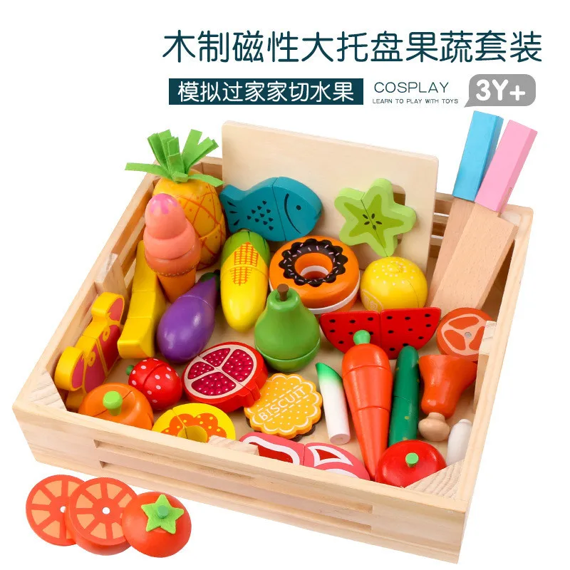 DIY Cute Wooden Cutting Fruit  - đánh giá và giá Kitchen Appliances Kids