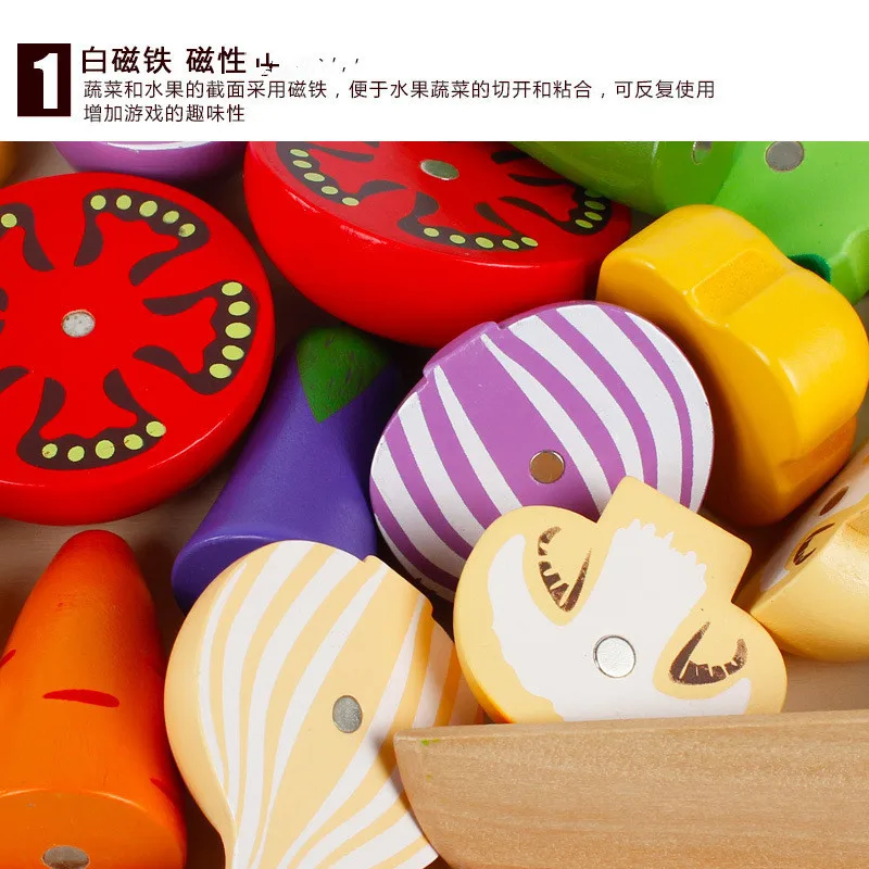 DIY Cute Wooden Cutting Fruit  - đánh giá và giá Kitchen Appliances Kids