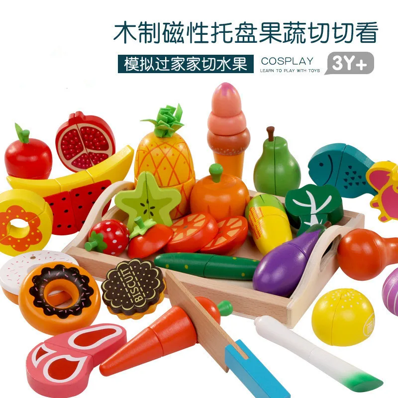 DIY Cute Wooden Cutting Fruit  - đánh giá và giá Kitchen Appliances Kids
